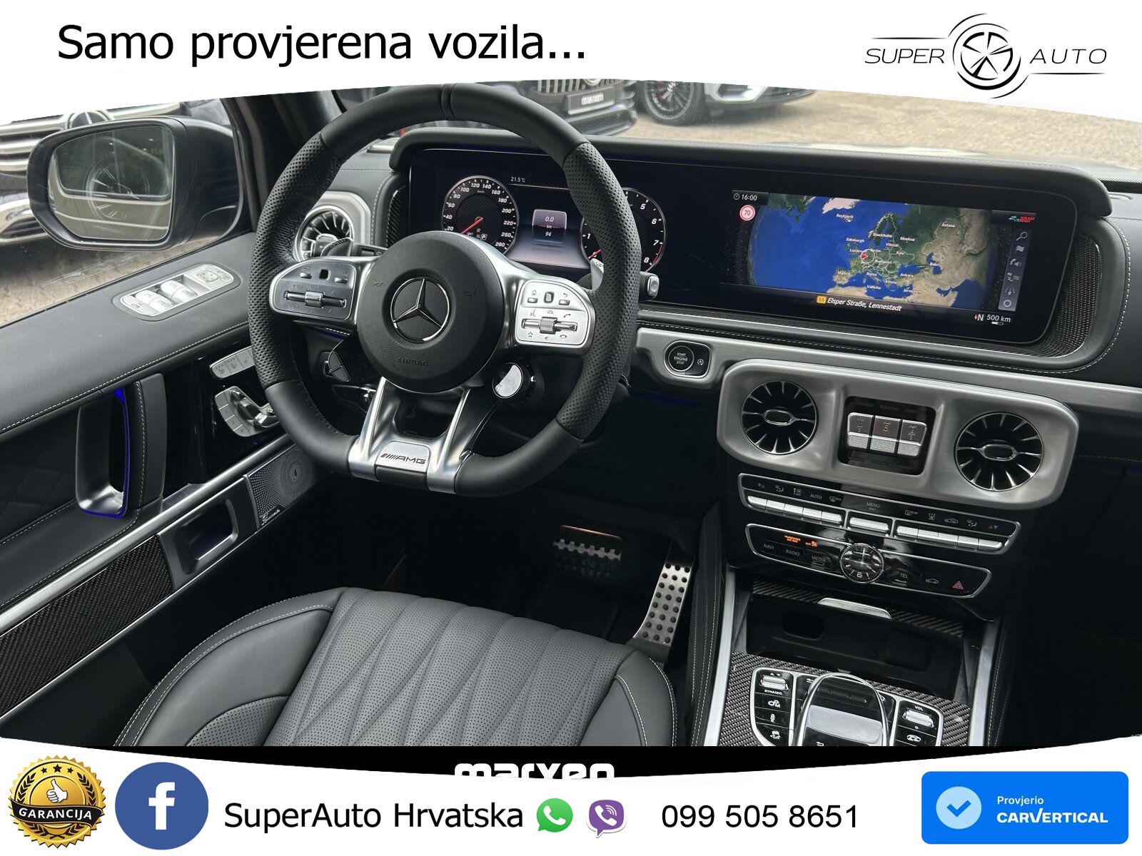 Mercedes AMG G 63 Long V8 (585 KS) 4MATIC 9G-TRONIC AMG SPEEDSHIFT PLUS Superior LED+GR SJED+ACC