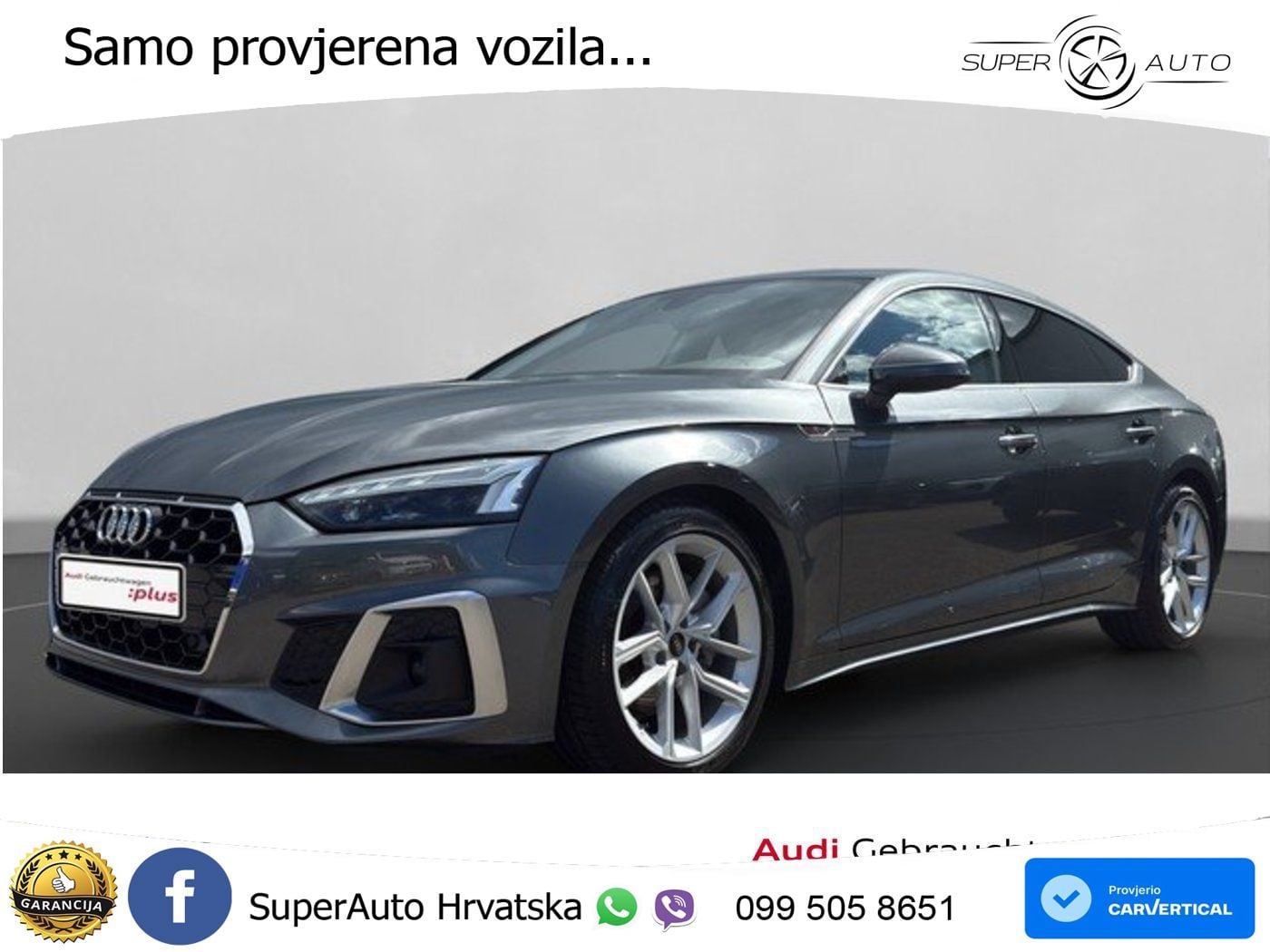 Audi A5 Sportback 40 TDI (204 KS) quattro S tronic S line MATRIX+GR SJED+KAM