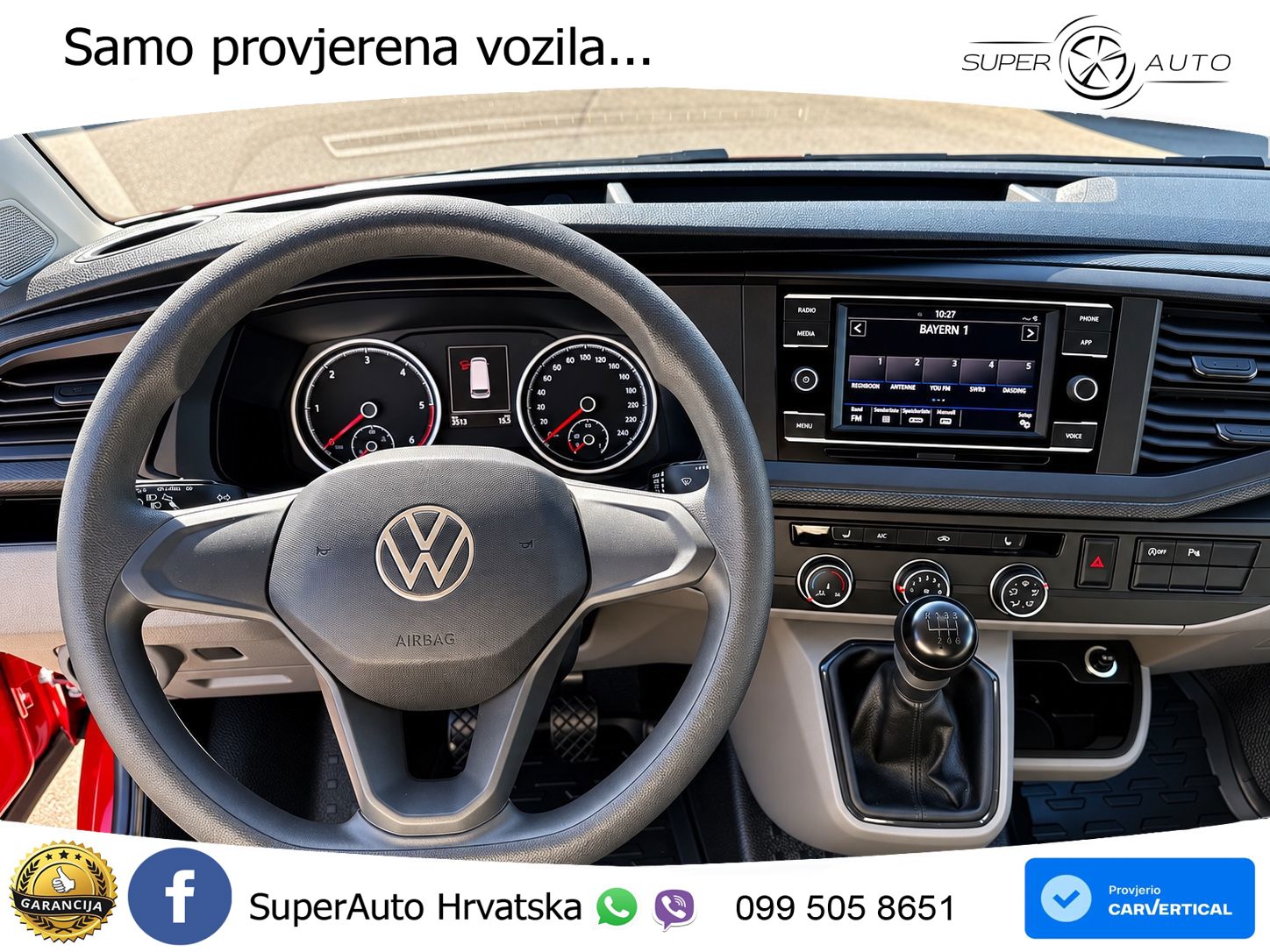 Volkswagen T6.1 Transporter 2.0 TDI LED KAMERA TEMPOMAT STH 110 KS