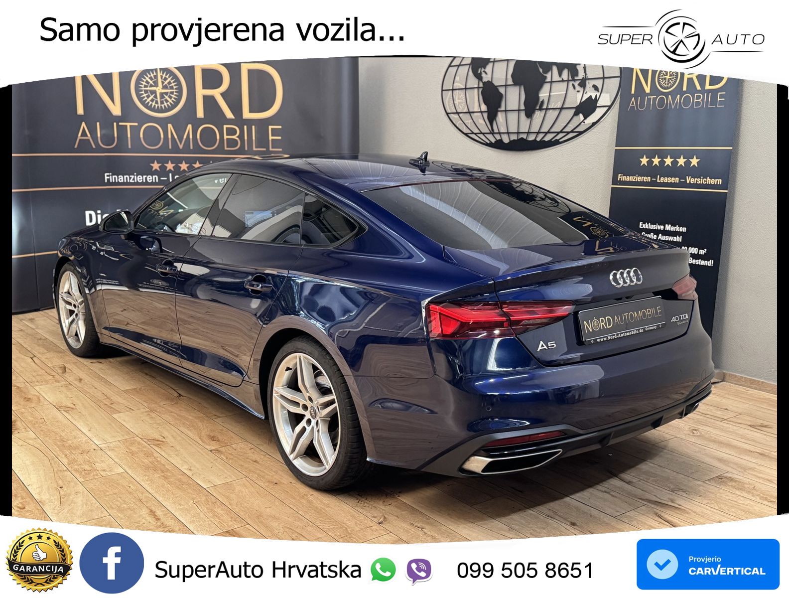 Audi A5 Sportback 40 TDI (204 KS) quattro S tronic advanced MATRIX+GR SJED+KAM