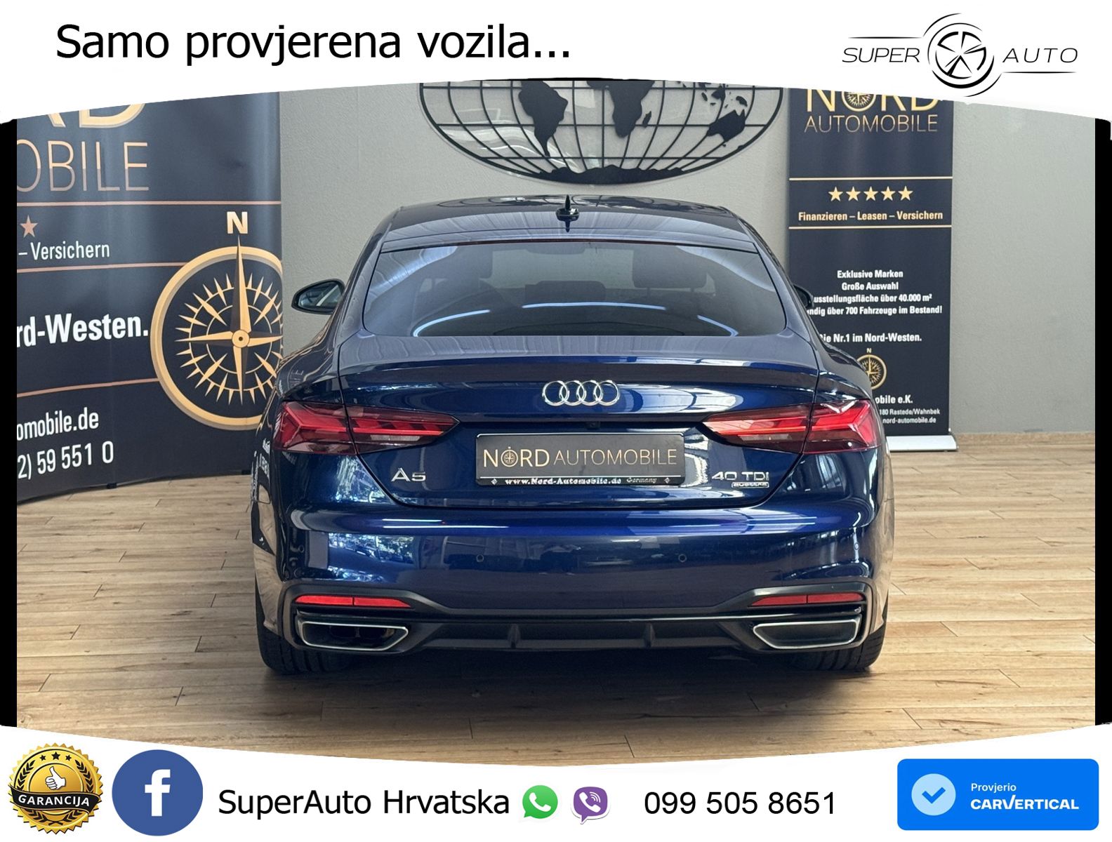 Audi A5 Sportback 40 TDI (204 KS) quattro S tronic advanced MATRIX+GR SJED+KAM