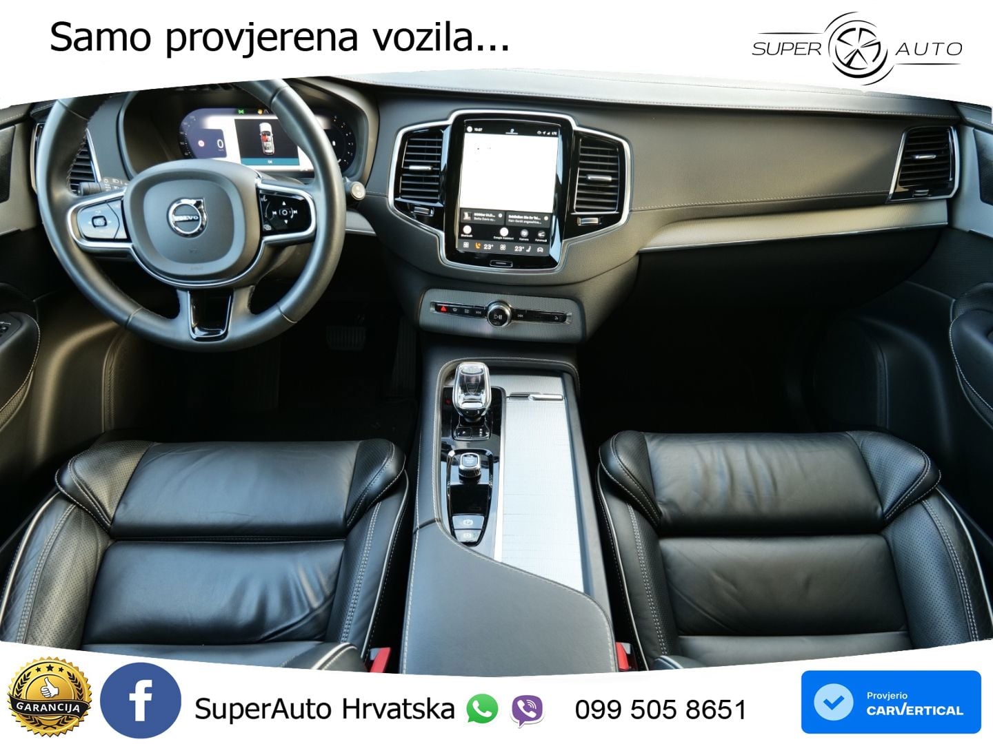 Volvo XC90 2.0 B5 Diesel AWD Automatic ZRAČNI+ACC+GR SJED+KAM+PANO