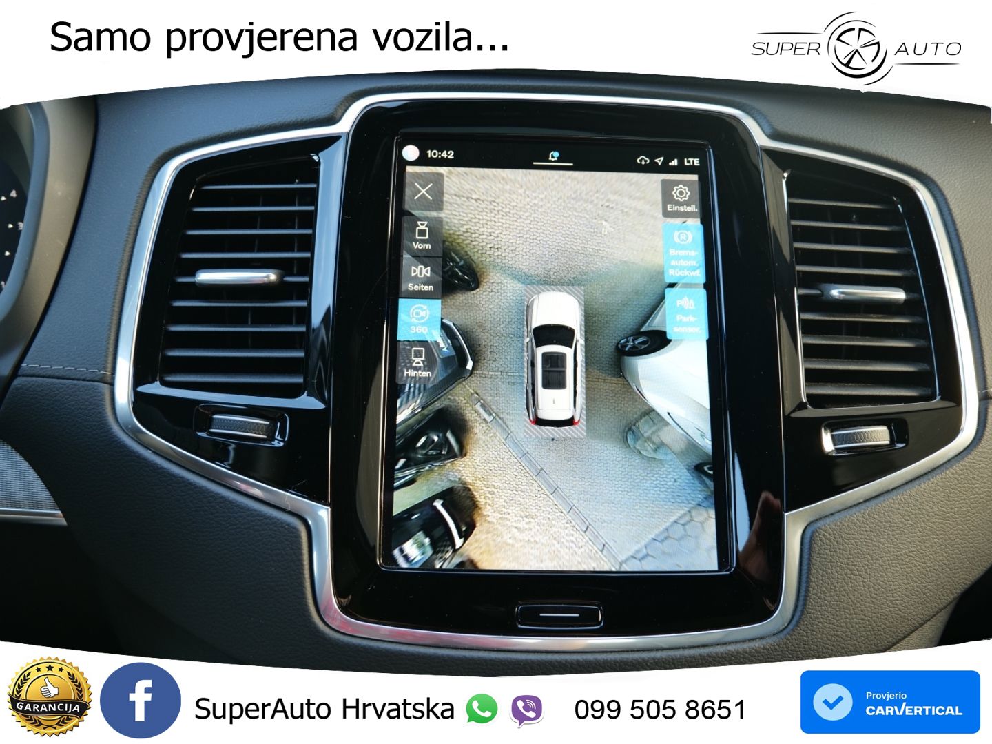 Volvo XC90 2.0 B5 Diesel AWD Automatic ZRAČNI+ACC+GR SJED+KAM+PANO