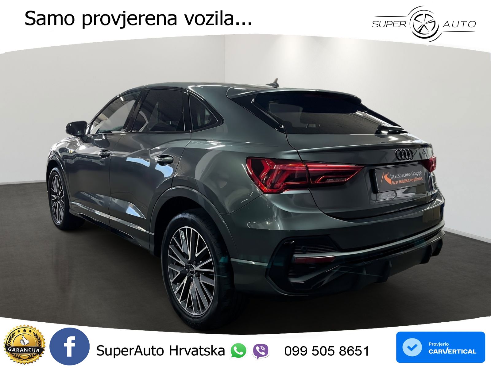 Audi Q3 Sportback 40 TDI (200 KS) quattro S tronic S line LED+GR SJED+ACC