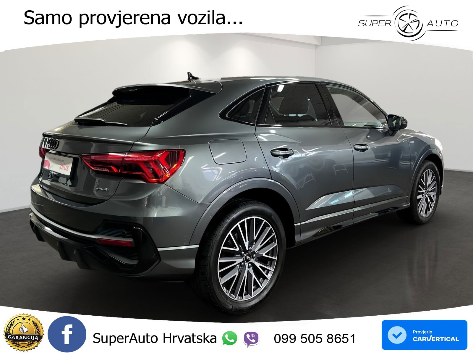 Audi Q3 Sportback 40 TDI (200 KS) quattro S tronic S line LED+GR SJED+ACC