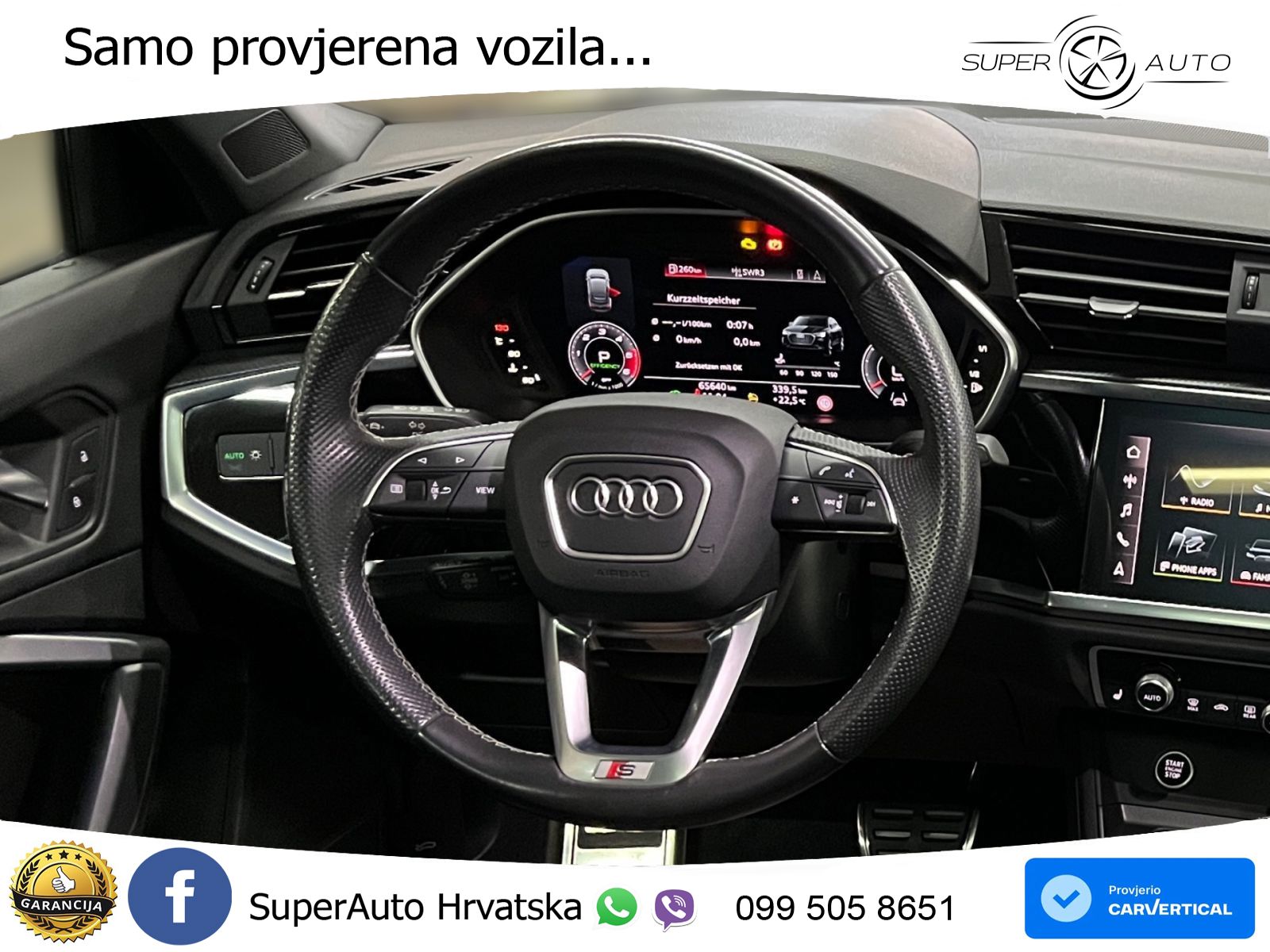 Audi Q3 Sportback 40 TDI (200 KS) quattro S tronic S line LED+GR SJED+ACC