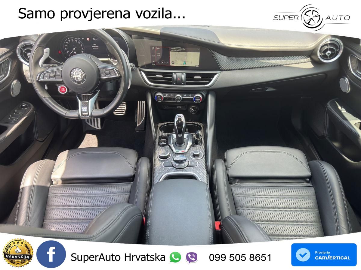 Alfa Romeo Giulia Quadrifoglio 2.9 V6 Bi-Turbo (520 KS) Automatic LED+GR SJED+ACC