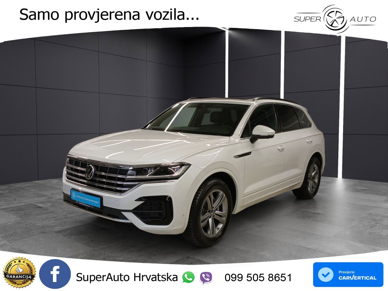 Volkswagen Touareg 3.0 V6 TDI (231 KS) 4MOTION Tiptronic R-Line ZRAČNI+ACC+GR SJED+KAM+PANO