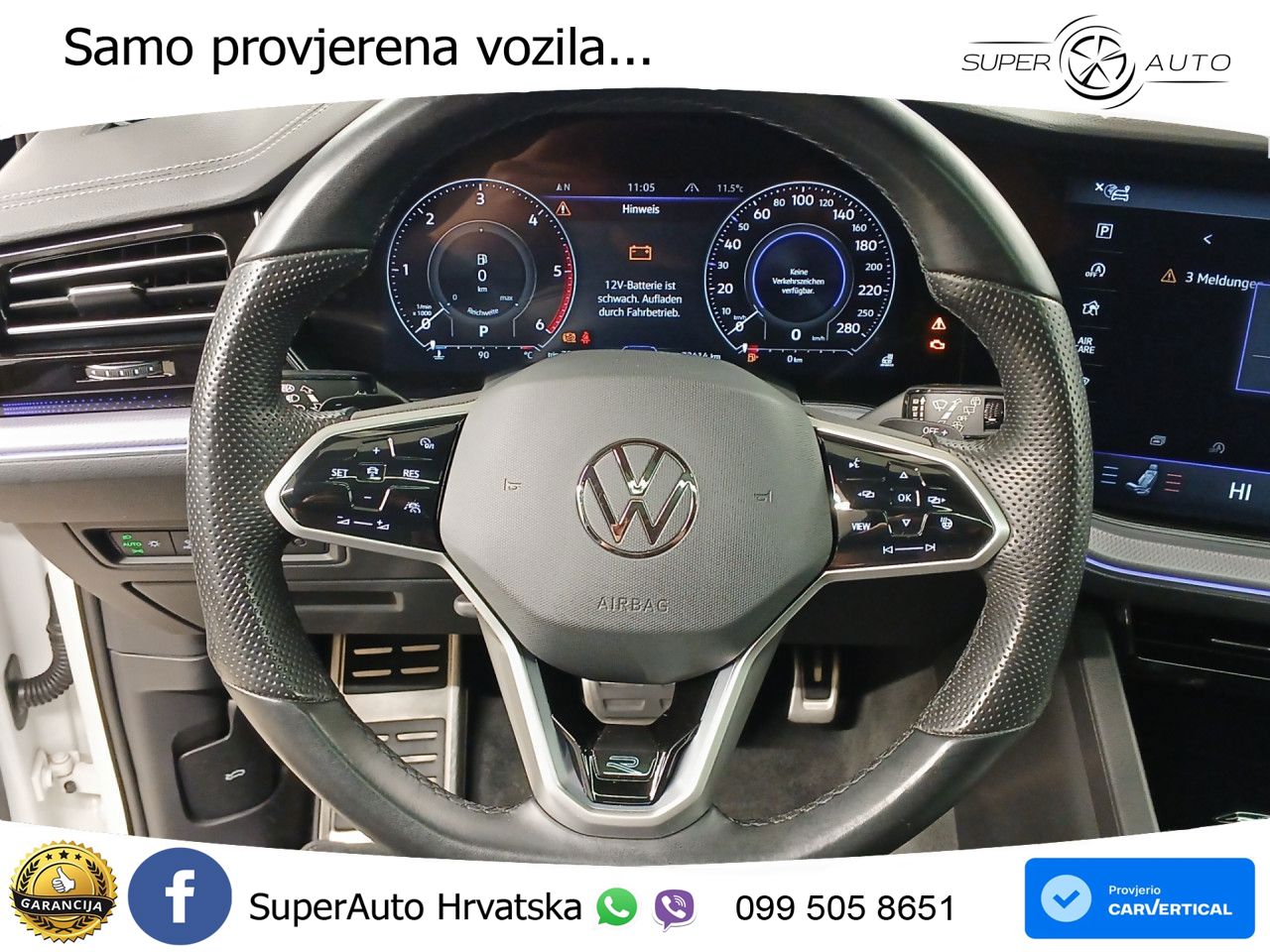 Volkswagen Touareg 3.0 V6 TDI (231 KS) 4MOTION Tiptronic R-Line ZRAČNI+ACC+GR SJED+KAM+PANO