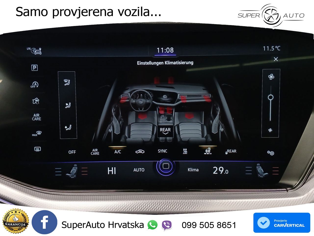 Volkswagen Touareg 3.0 V6 TDI (231 KS) 4MOTION Tiptronic R-Line ZRAČNI+ACC+GR SJED+KAM+PANO