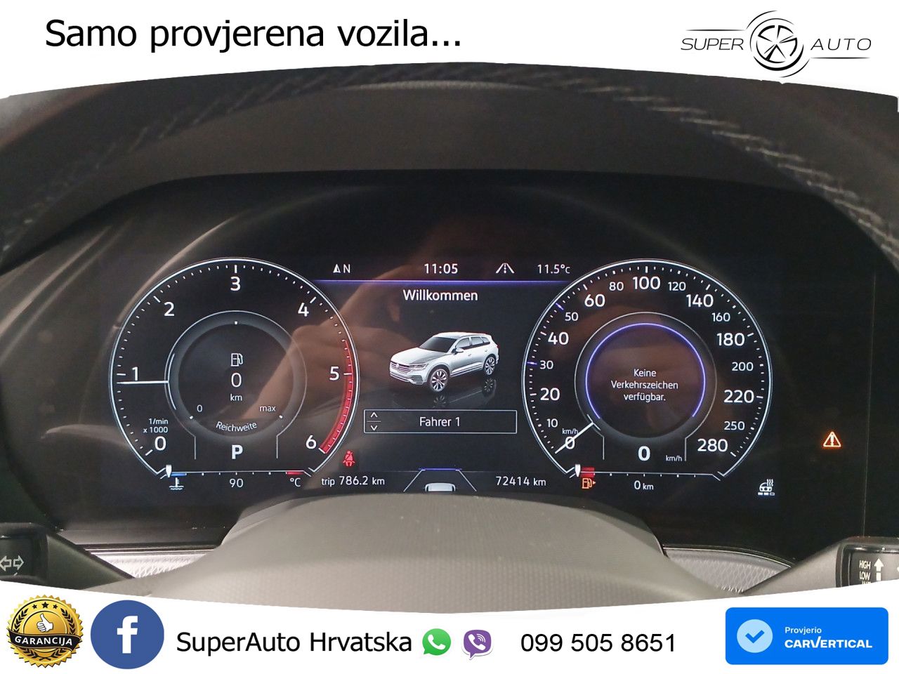 Volkswagen Touareg 3.0 V6 TDI (231 KS) 4MOTION Tiptronic R-Line ZRAČNI+ACC+GR SJED+KAM+PANO