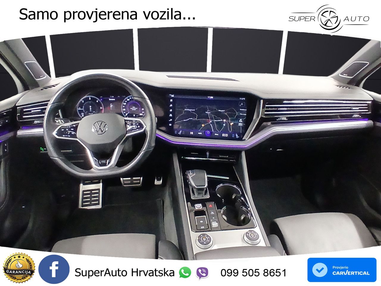 Volkswagen Touareg 3.0 V6 TDI (231 KS) 4MOTION Tiptronic R-Line ZRAČNI+ACC+GR SJED+KAM+PANO