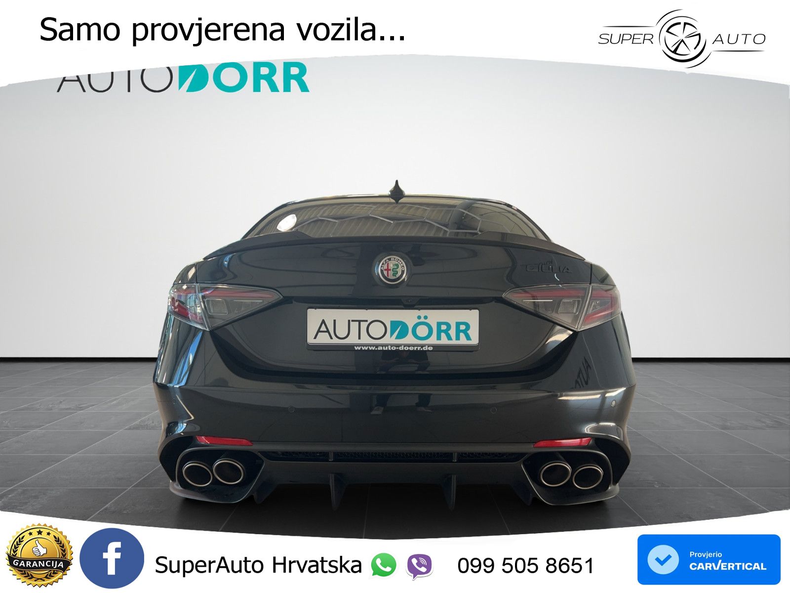 Alfa Romeo Giulia Quadrifoglio 2.9 V6 Bi-Turbo (520 KS) Automatic LED+GR SJED+ACC
