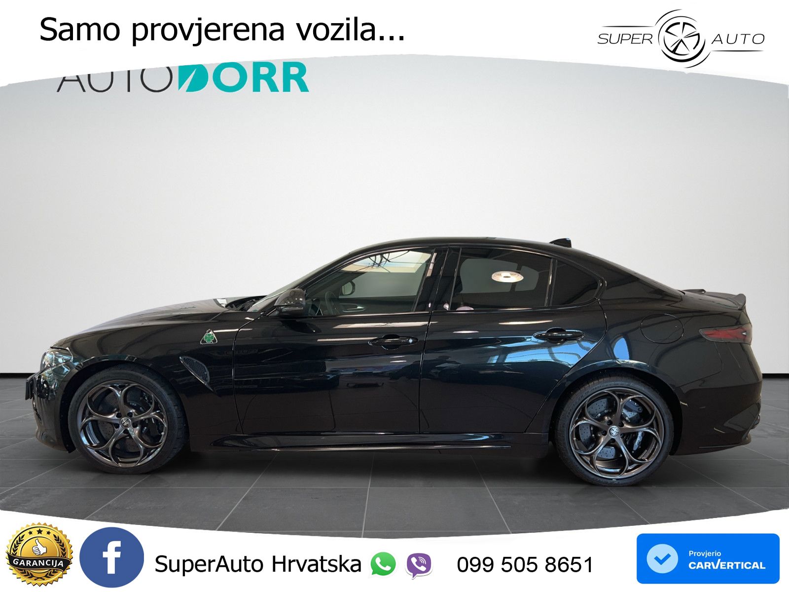 Alfa Romeo Giulia Quadrifoglio 2.9 V6 Bi-Turbo (520 KS) Automatic LED+GR SJED+ACC