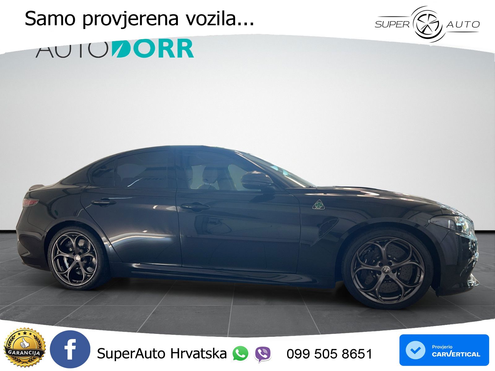 Alfa Romeo Giulia Quadrifoglio 2.9 V6 Bi-Turbo (520 KS) Automatic LED+GR SJED+ACC