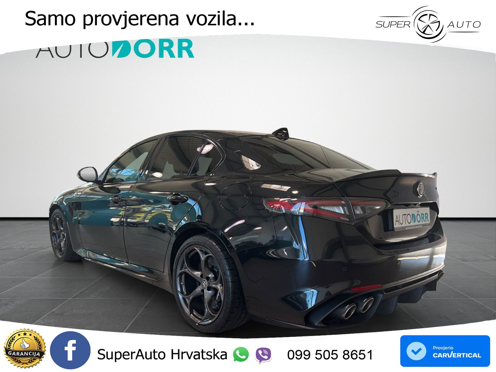 Alfa Romeo Giulia Quadrifoglio 2.9 V6 Bi-Turbo (520 KS) Automatic LED+GR SJED+ACC