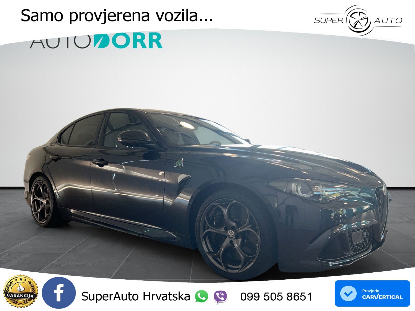 Alfa Romeo Giulia Quadrifoglio 2.9 V6 Bi-Turbo (520 KS) Automatic LED+GR SJED+ACC