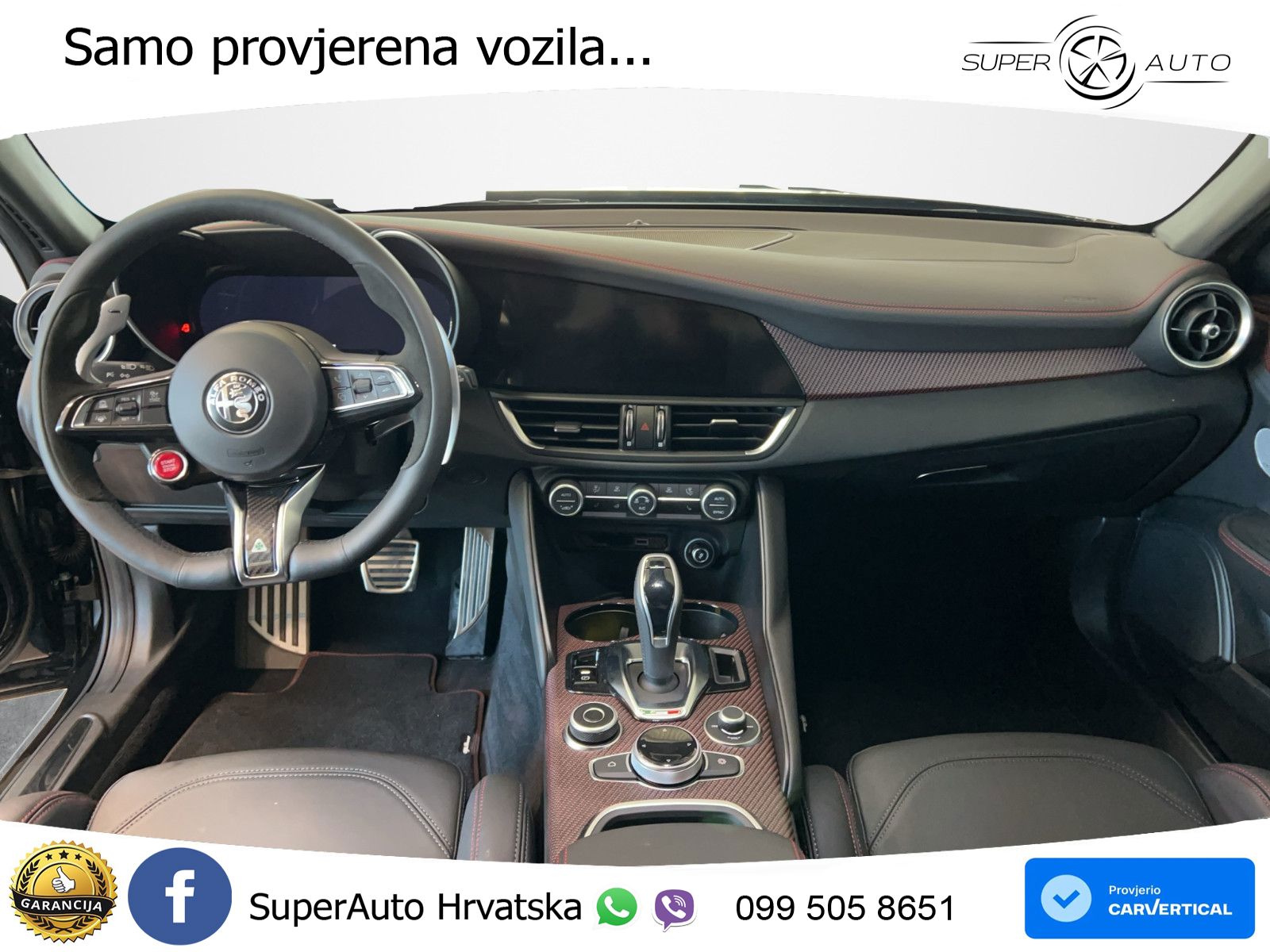 Alfa Romeo Giulia Quadrifoglio 2.9 V6 Bi-Turbo (520 KS) Automatic LED+GR SJED+ACC