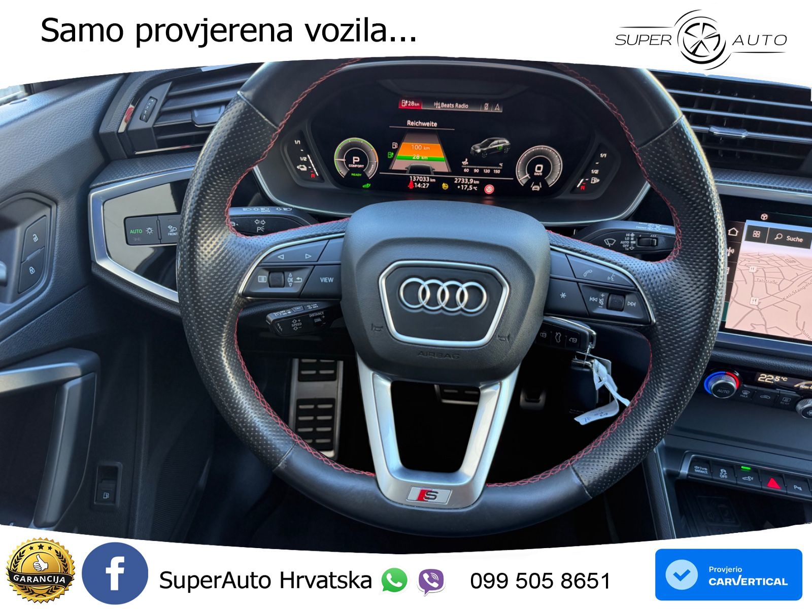 Audi Q3 Sportback 45 TFSIe (245 KS) S tronic S line LED+GR SJED+ACC