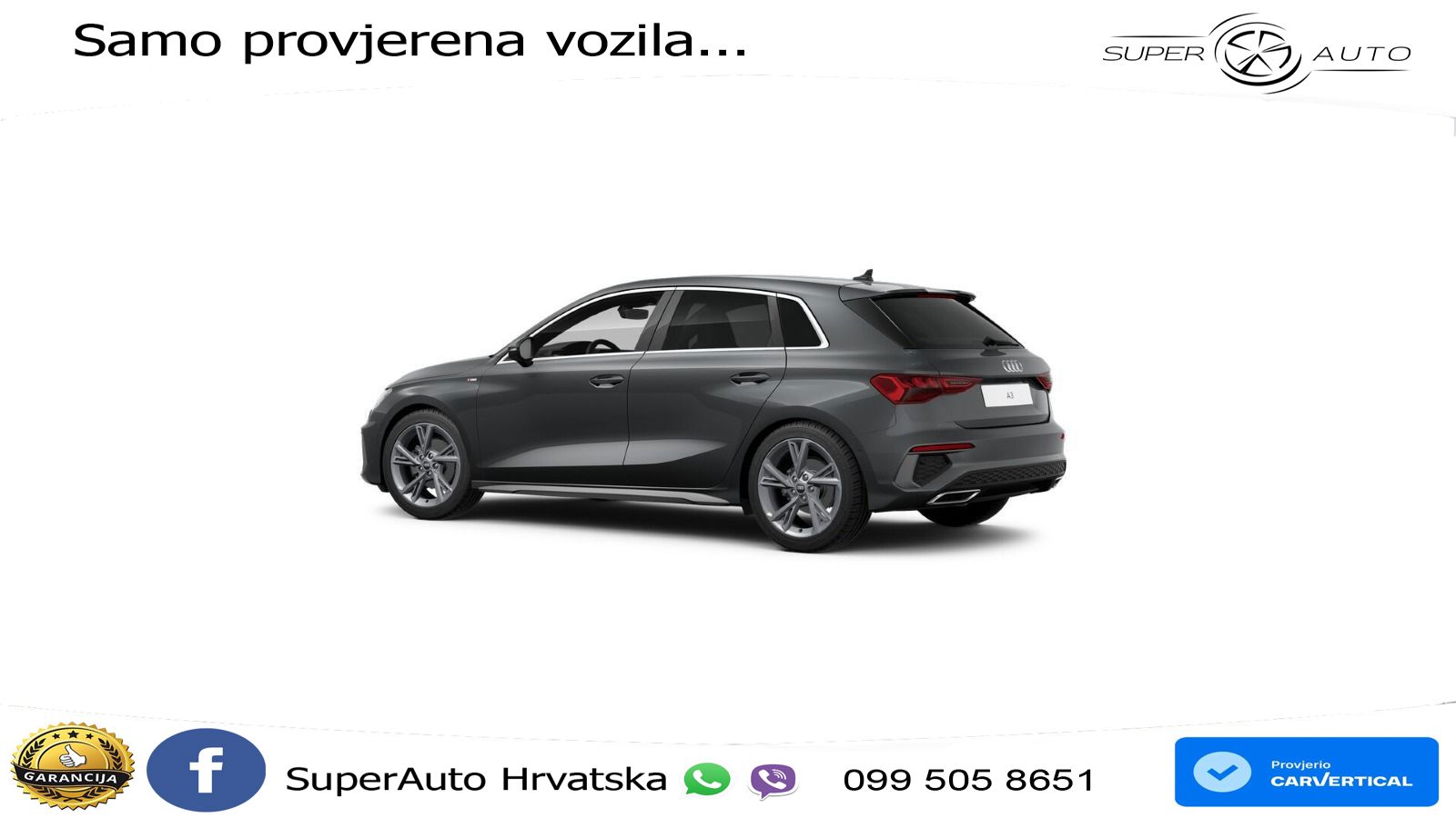Audi A3 35 TDI (150 KS) S tronic S line LED+GR SJED+ACC
