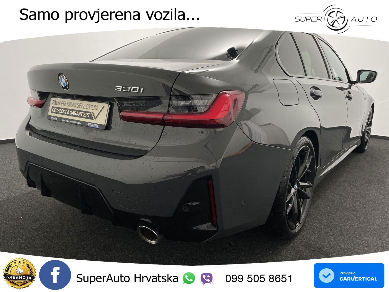 BMW 330i (245 KS) Steptronic M Sport LED+GR SJED+ACC