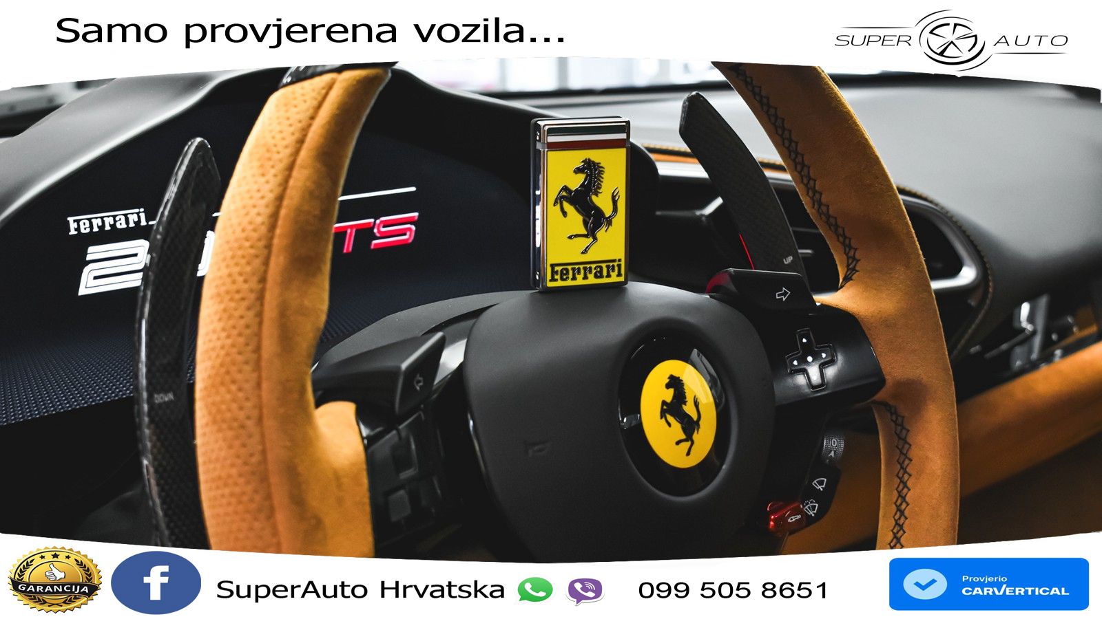 Ferrari 296 GTS 3.0 V6 (830 KS) F1 DCT LED+ACC
