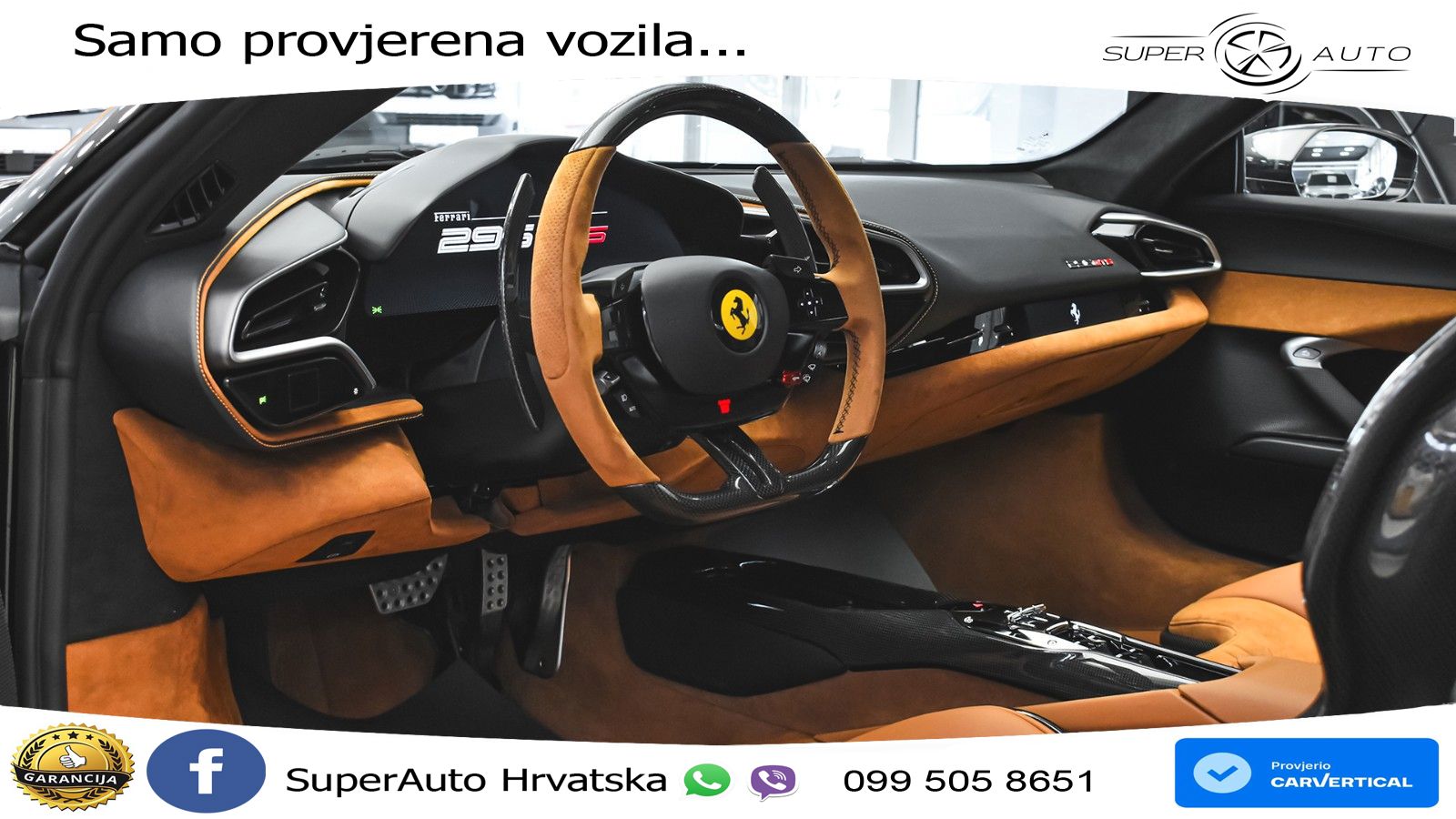 Ferrari 296 GTS 3.0 V6 (830 KS) F1 DCT LED+ACC