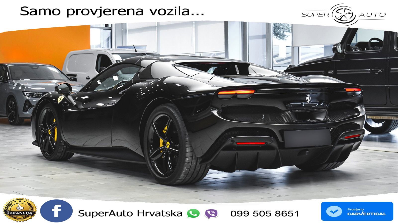 Ferrari 296 GTS 3.0 V6 (830 KS) F1 DCT LED+ACC
