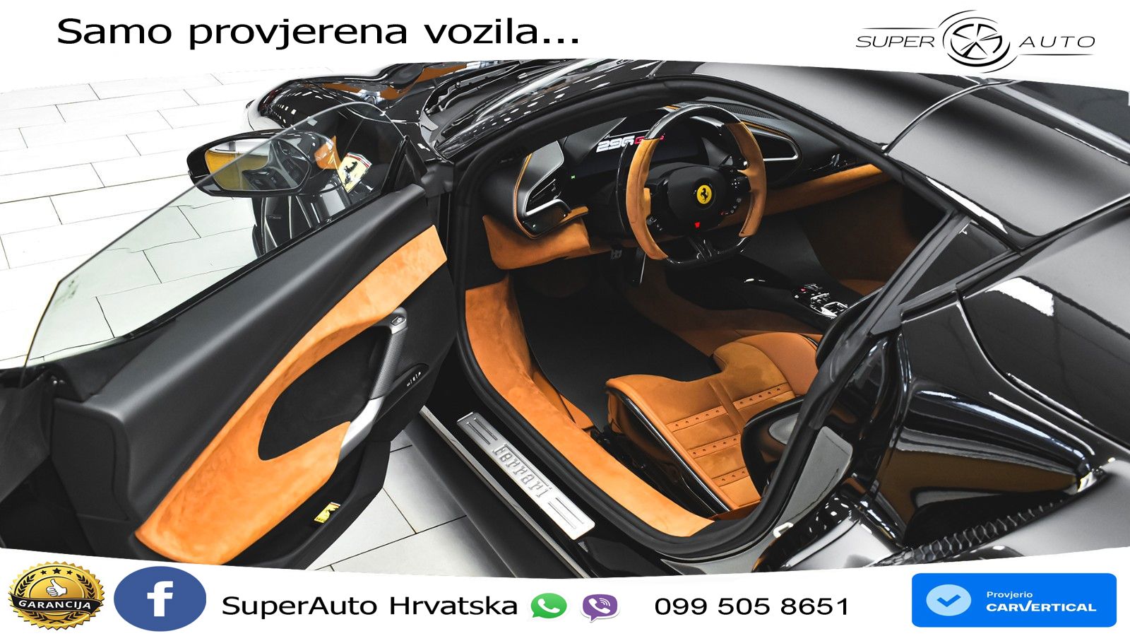 Ferrari 296 GTS 3.0 V6 (830 KS) F1 DCT LED+ACC