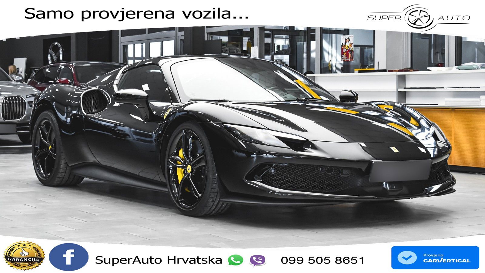 Ferrari 296 GTS 3.0 V6 (830 KS) F1 DCT LED+ACC