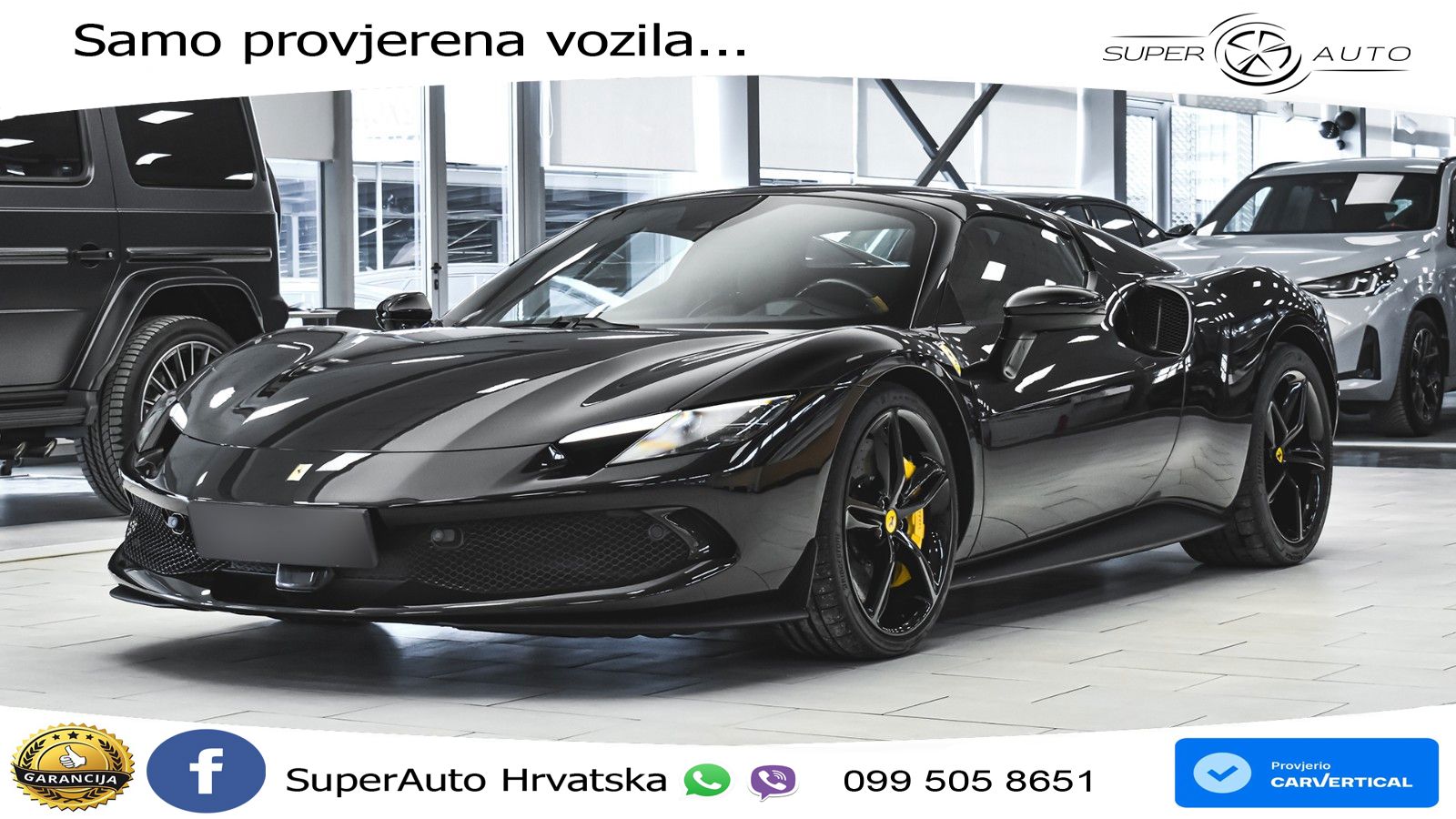 Ferrari 296 GTS 3.0 V6 (830 KS) F1 DCT LED+ACC