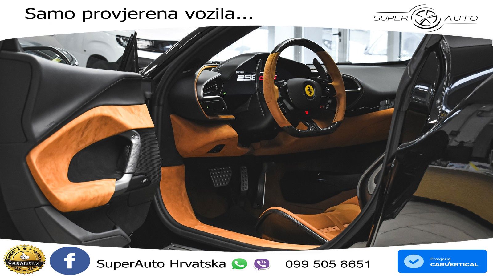 Ferrari 296 GTS 3.0 V6 (830 KS) F1 DCT LED+ACC