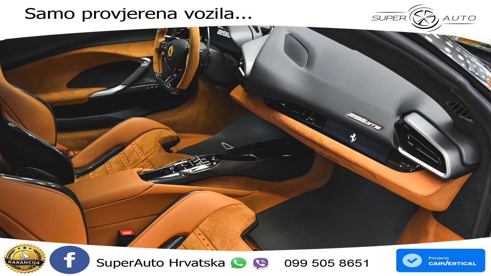 Ferrari 296 GTS 3.0 V6 (830 KS) F1 DCT LED+ACC