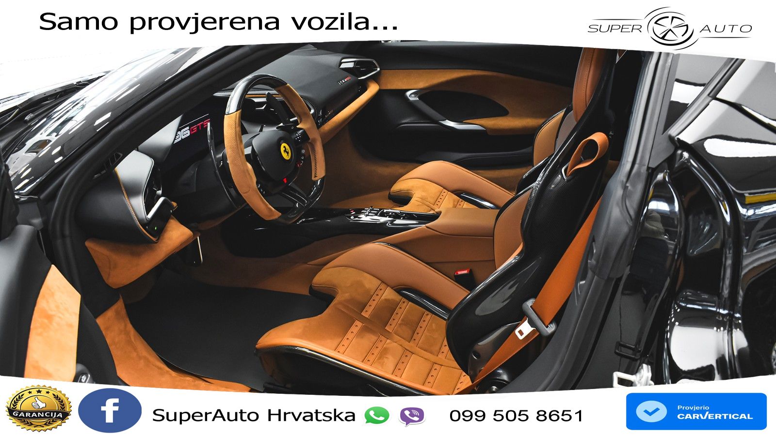Ferrari 296 GTS 3.0 V6 (830 KS) F1 DCT LED+ACC