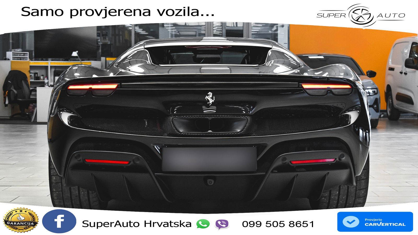 Ferrari 296 GTS 3.0 V6 (830 KS) F1 DCT LED+ACC
