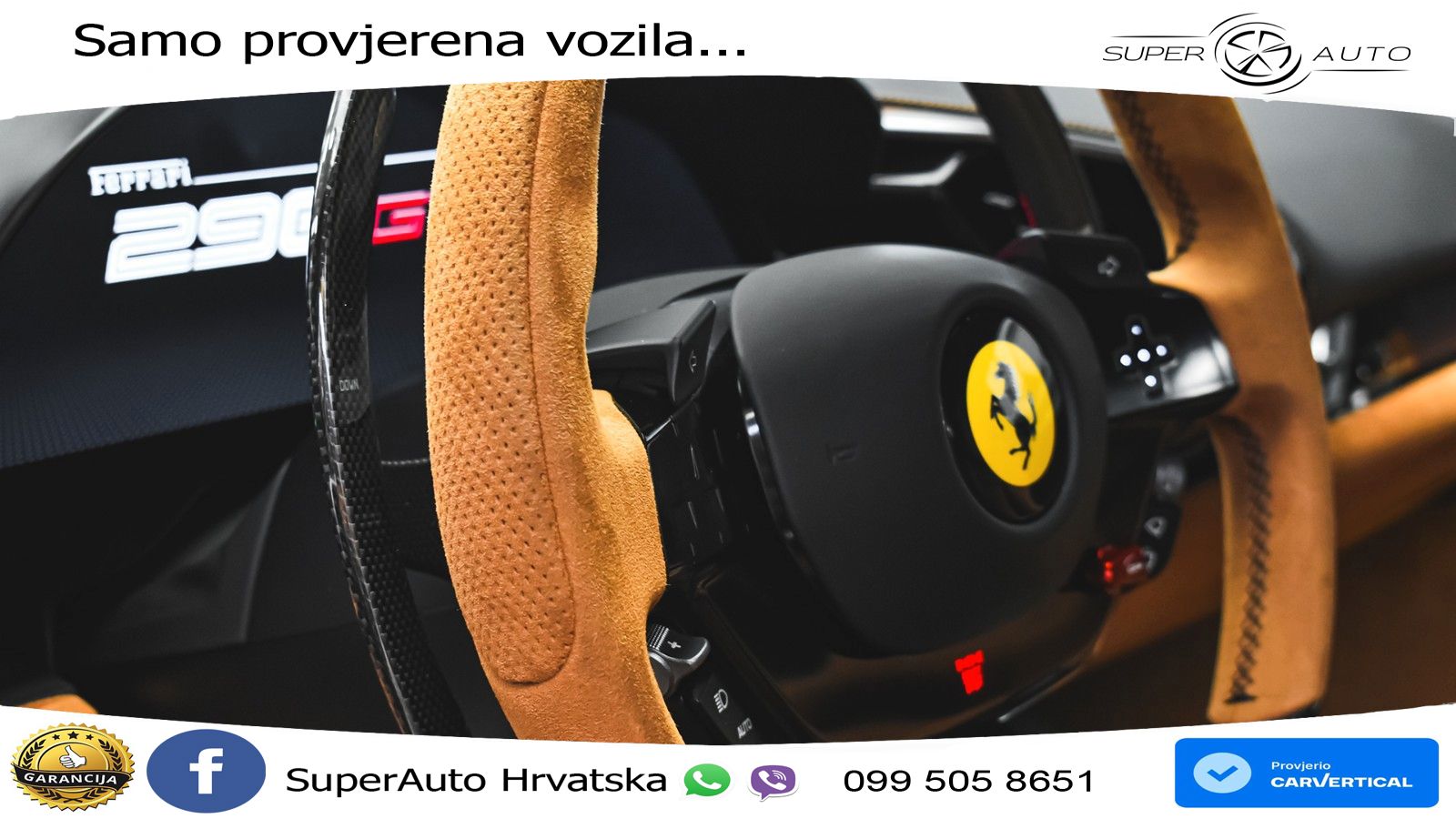 Ferrari 296 GTS 3.0 V6 (830 KS) F1 DCT LED+ACC