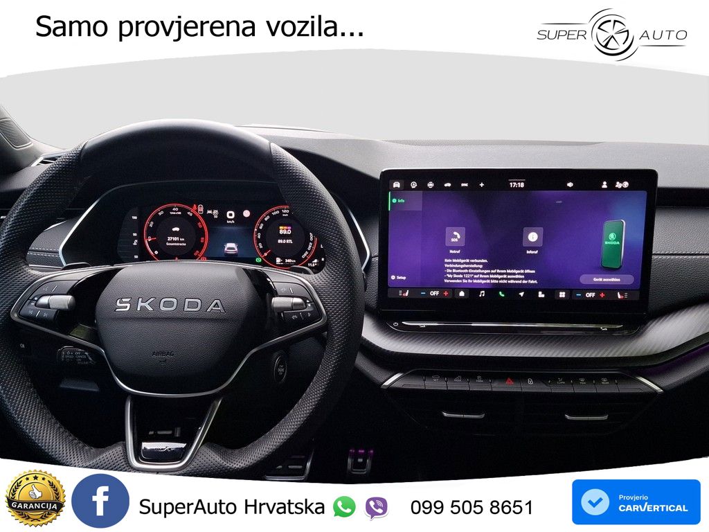 Škoda Octavia Combi 2.0 TDI (150 KS) DSG SportLine MATRIX+GR SJED+KAM