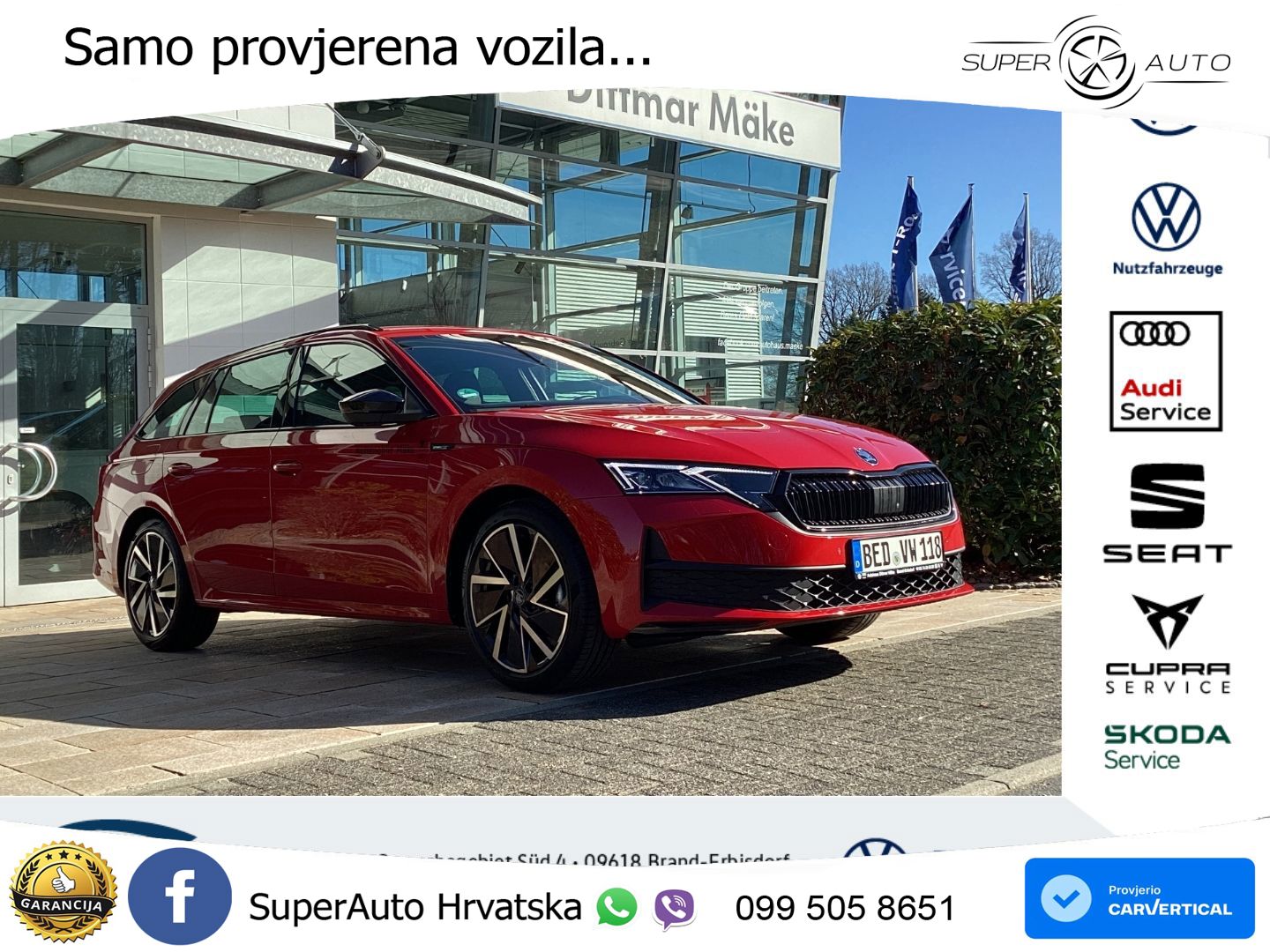 Škoda Octavia Combi 2.0 TDI (150 KS) DSG SportLine LED+GR SJED+ACC