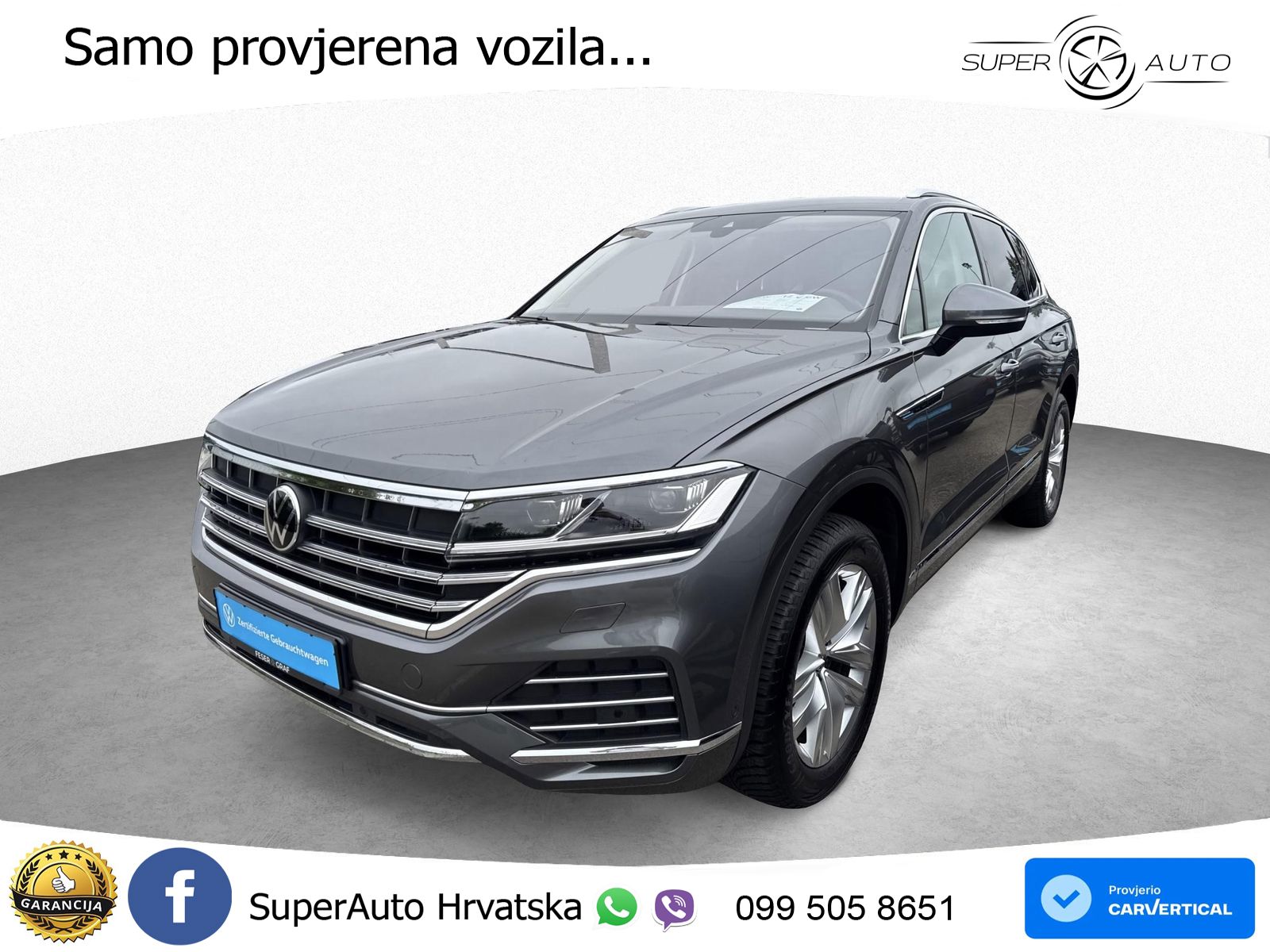 Volkswagen Touareg 3.0 V6 TDI (231 KS) 4MOTION Tiptronic ZRAČNI+ACC+4xGR SJED+KAM