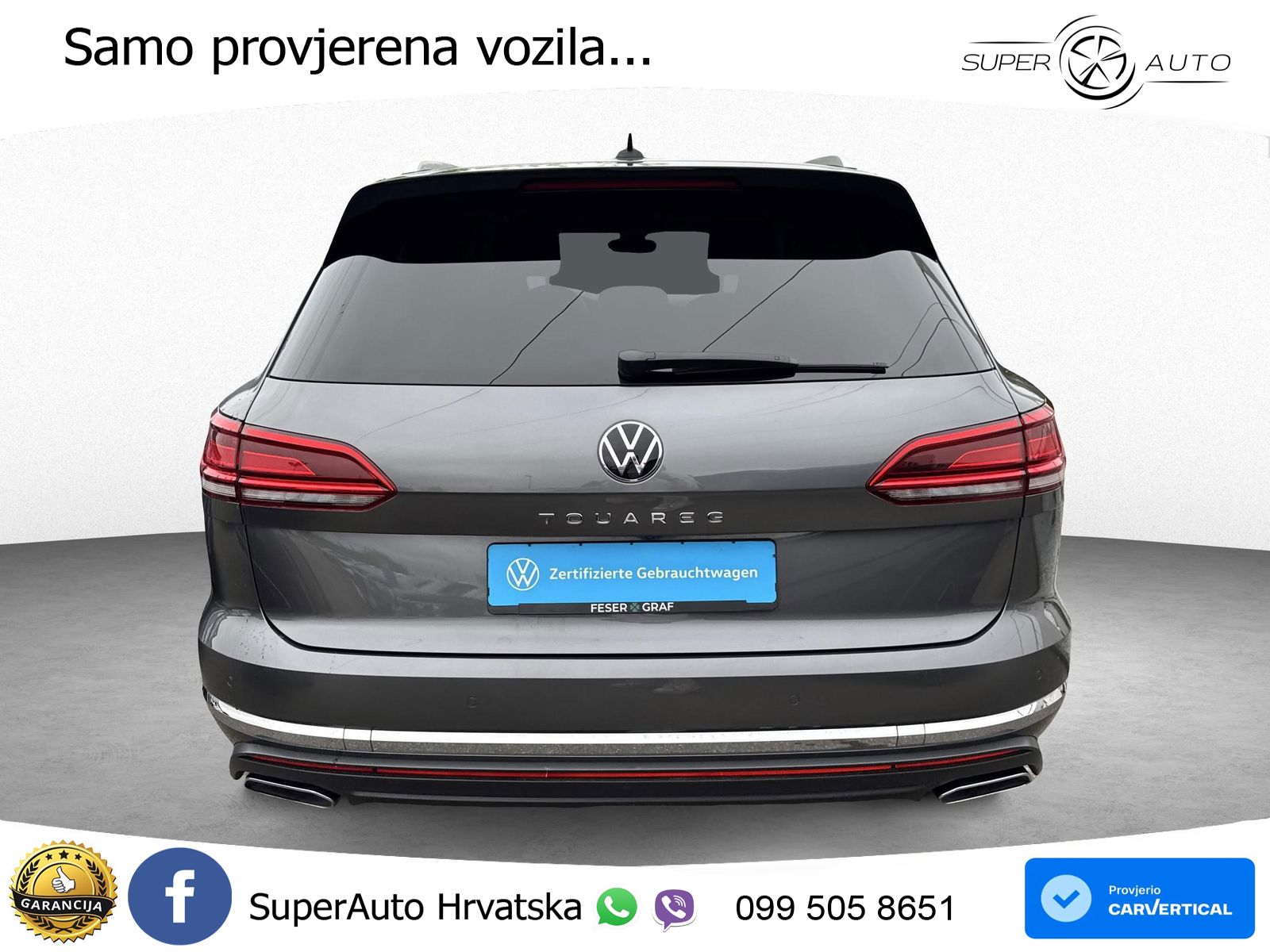 Volkswagen Touareg 3.0 V6 TDI (231 KS) 4MOTION Tiptronic ZRAČNI+ACC+4xGR SJED+KAM