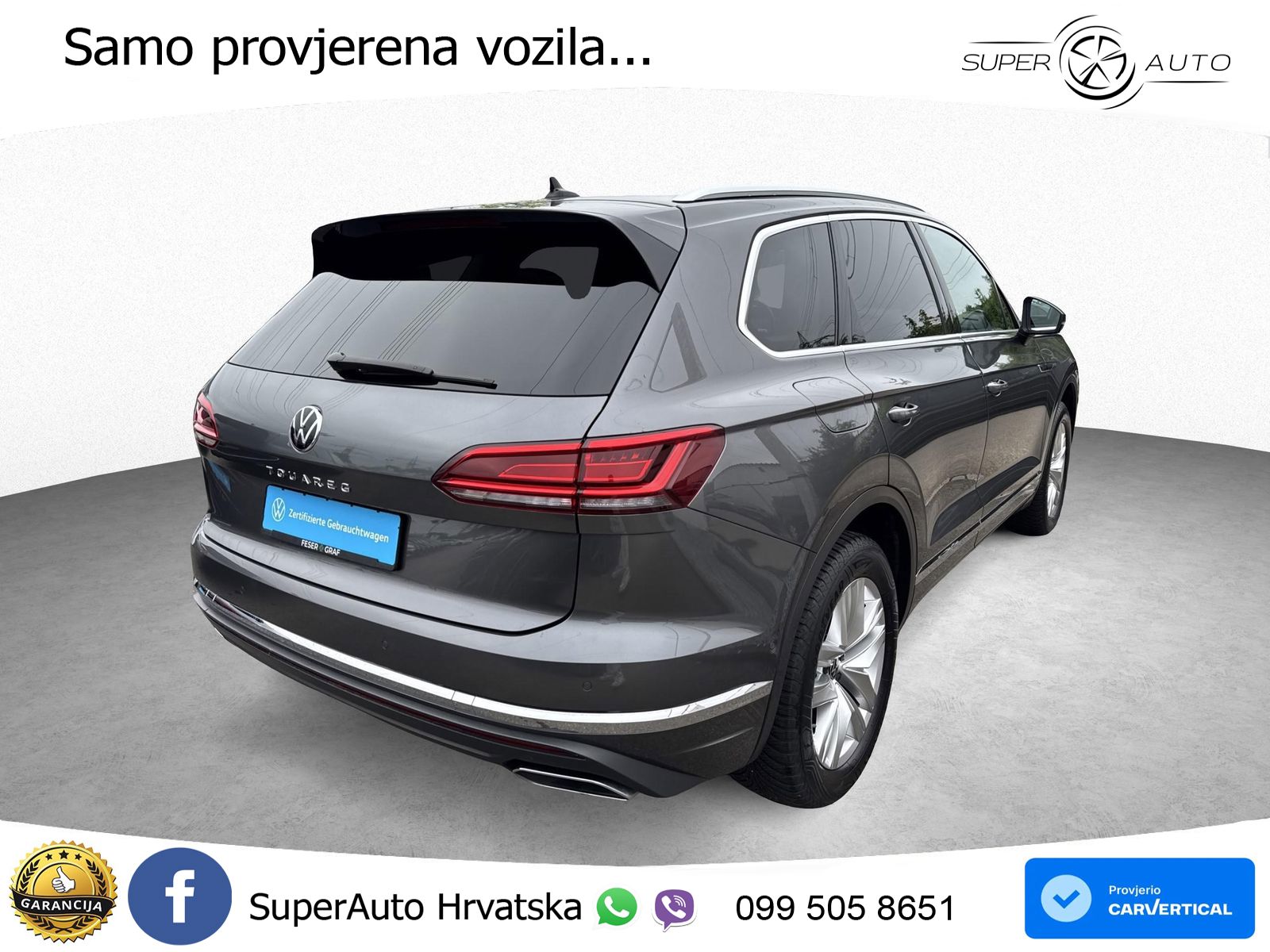 Volkswagen Touareg 3.0 V6 TDI (231 KS) 4MOTION Tiptronic ZRAČNI+ACC+4xGR SJED+KAM