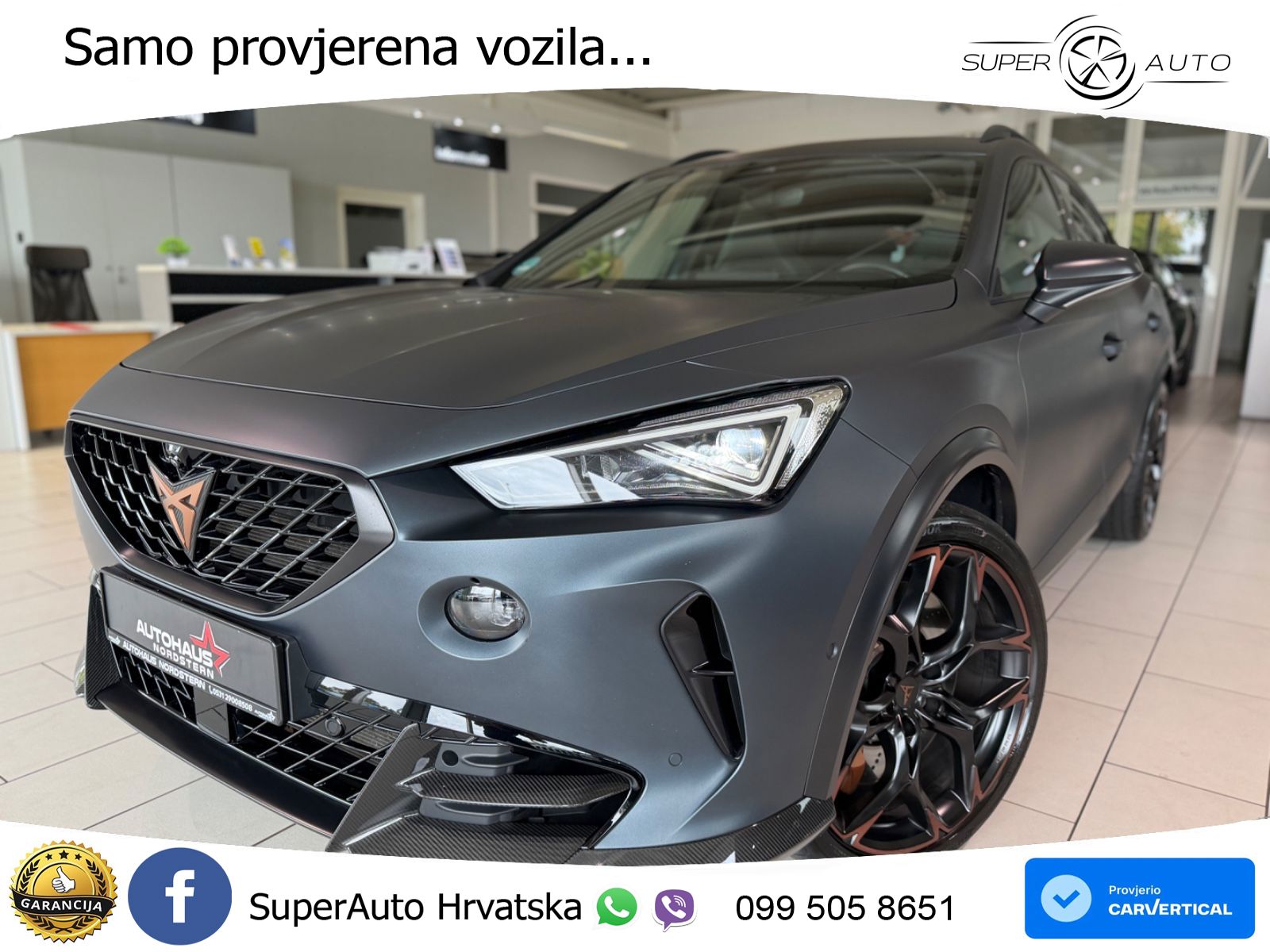 Cupra Formentor VZ5 2.5 TSI (390 KS) 4Drive DSG LED+GR SJED+ACC