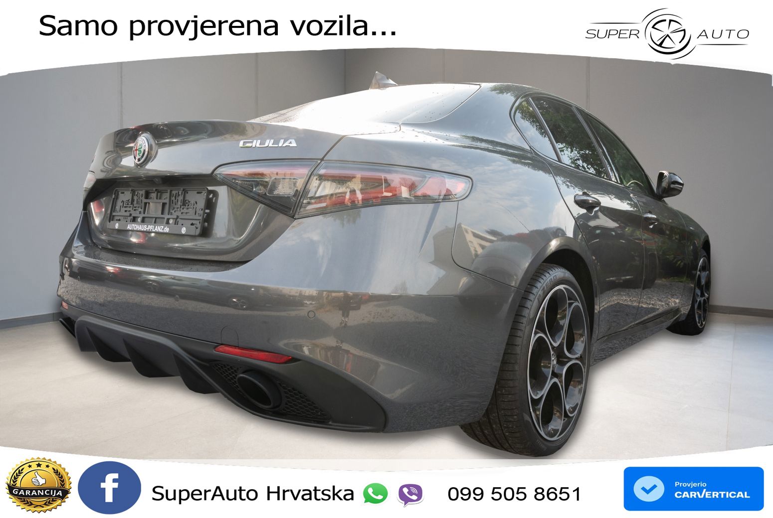 Alfa Romeo Giulia 2.0 Turbo (280 KS) Q4 Automatic LED+GR SJED+ACC