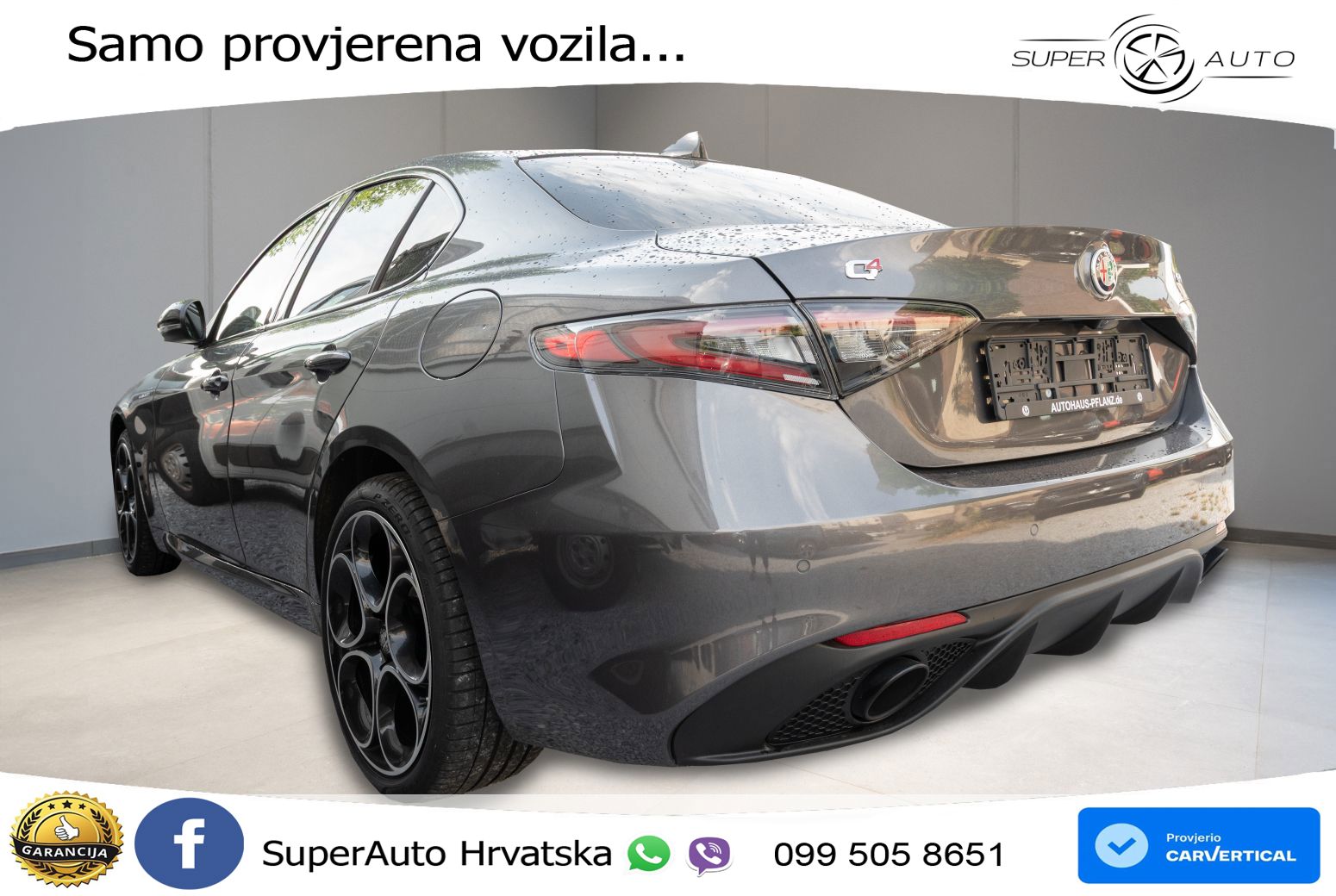Alfa Romeo Giulia 2.0 Turbo (280 KS) Q4 Automatic LED+GR SJED+ACC