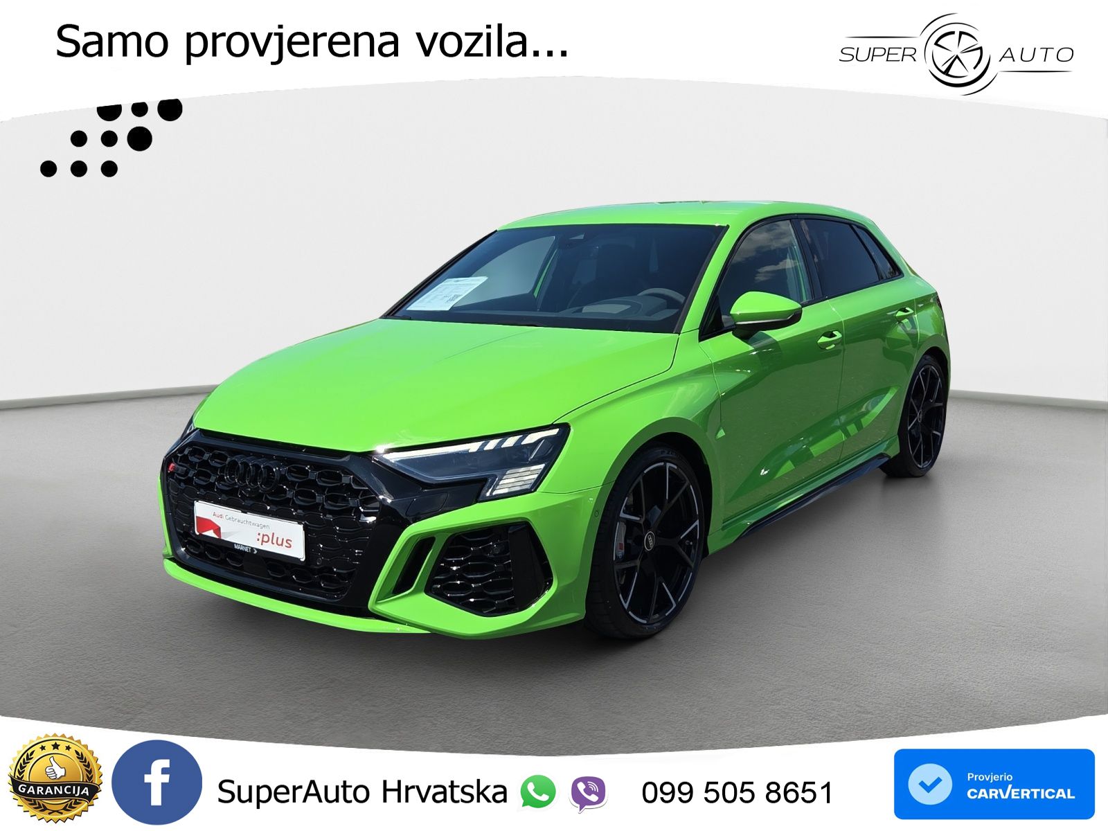 Audi RS3 Sportback 2.5 TFSI (400 KS) quattro S tronic LED+GR SJED+ACC