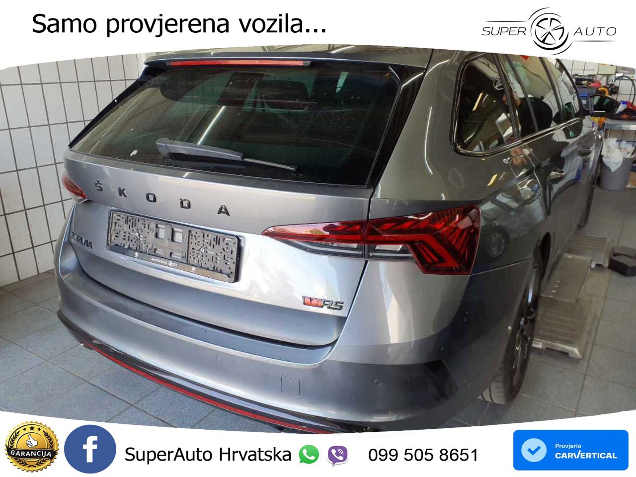 Škoda Octavia Combi RS 2.0 TDI (200 KS) 4x4 DSG LED+GR SJED+ACC