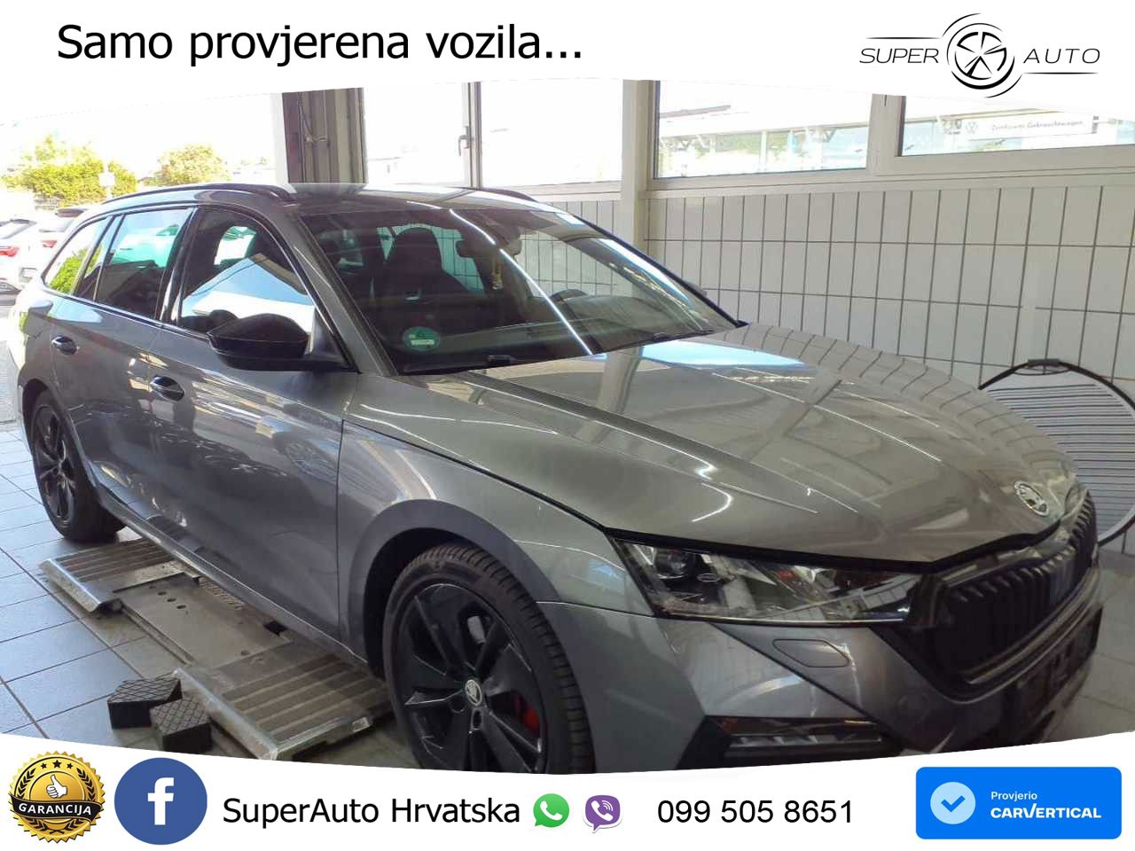 Škoda Octavia Combi RS 2.0 TDI (200 KS) 4x4 DSG LED+GR SJED+ACC