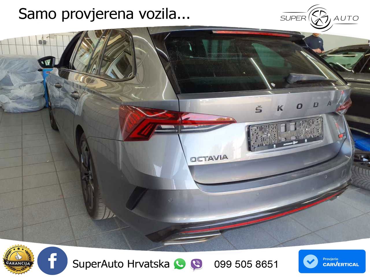 Škoda Octavia Combi RS 2.0 TDI (200 KS) 4x4 DSG LED+GR SJED+ACC
