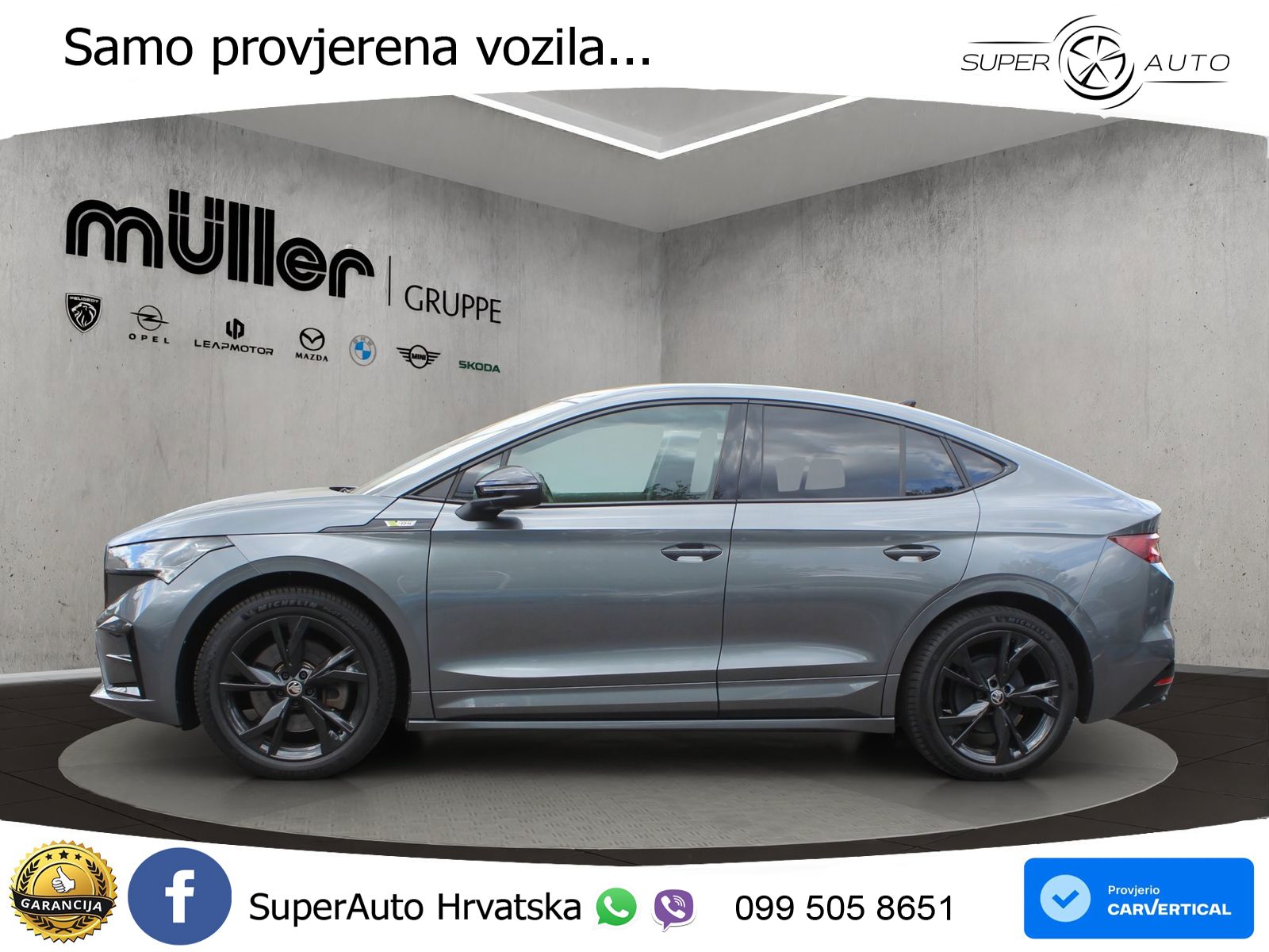 Škoda Enyaq iV RS 82 kWh (299 KS) AWD Suite LED+GR SJED+ACC