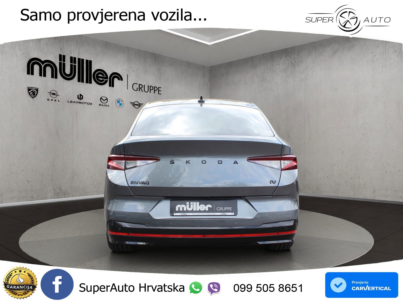 Škoda Enyaq iV RS 82 kWh (299 KS) AWD Suite LED+GR SJED+ACC